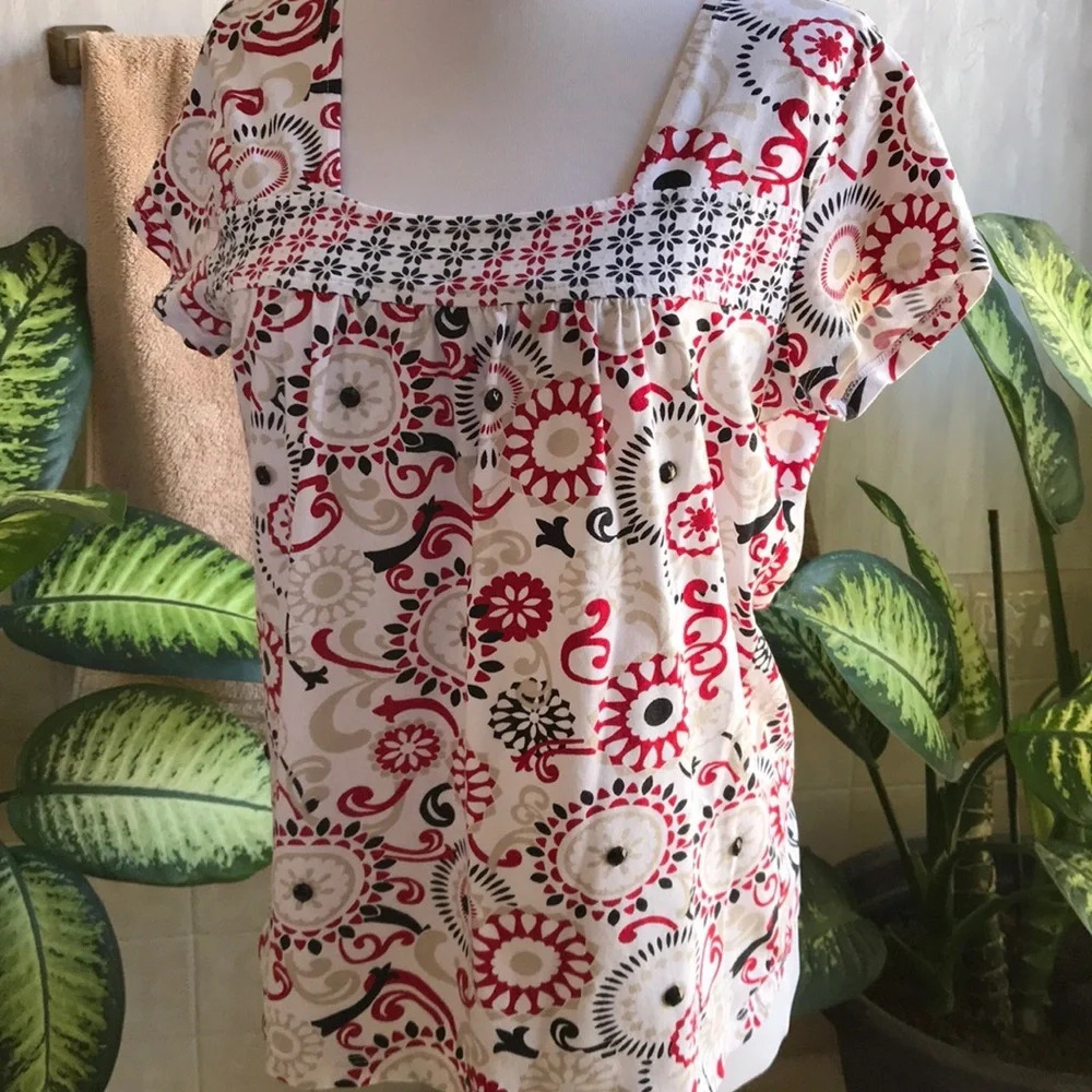 Style & Co. Petite square-neck top